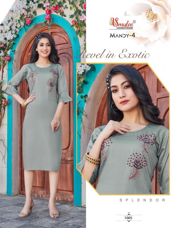 Smylee Mandy 4 Designer Silk Festive Wear Kurti 